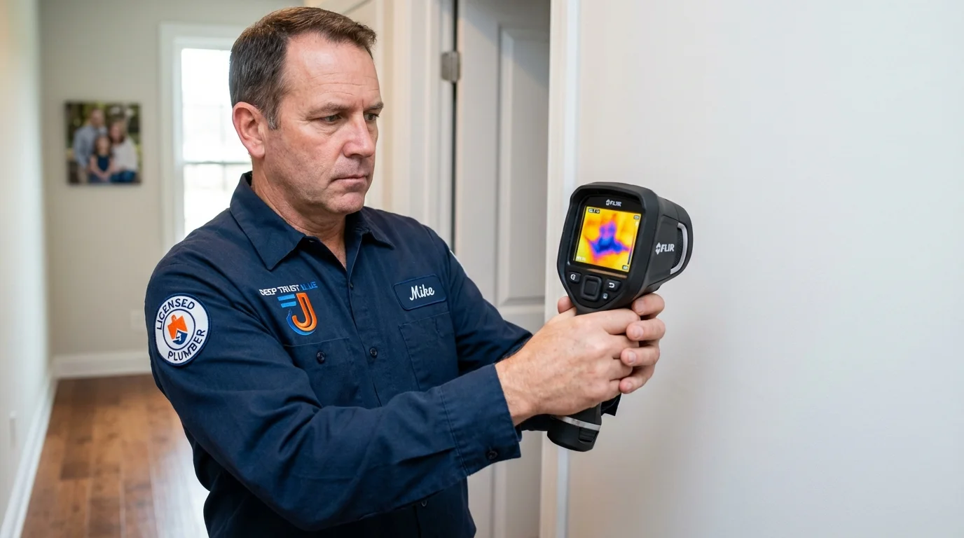 Thermal imaging leak detection by Johns Plumbing LLC in Oxford